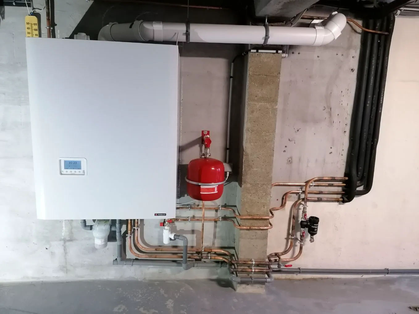 Installation chaudière gaz
